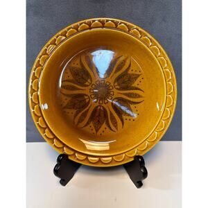 Homer Laughlin Golden Harvest Plate RETRO Large Chop Serving Platter 10.25" VTG